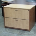 Two Tone Maple 2 Drawer Lateral File Cabinet, Locking